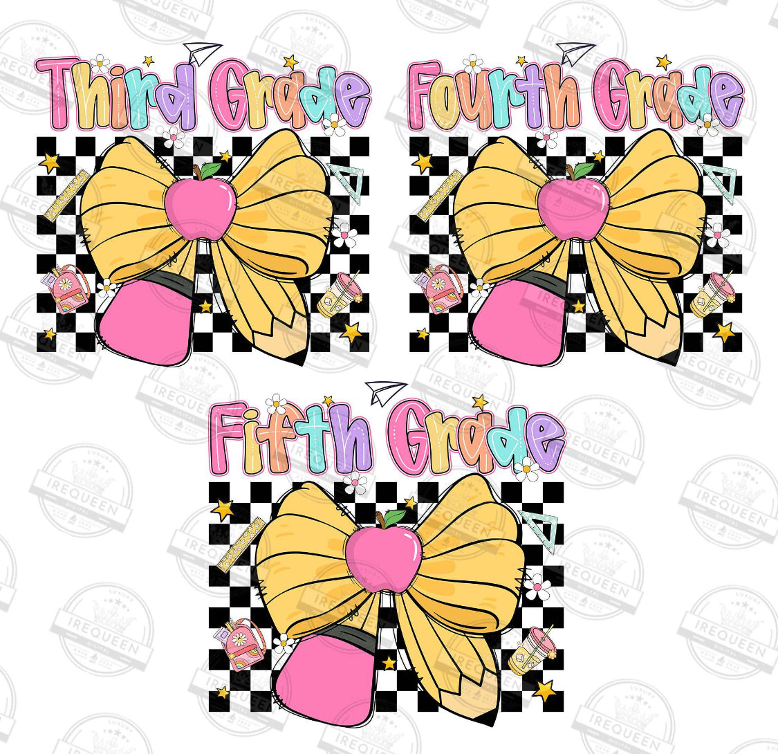 1023 - Pretty Pencil Bow Back to School
