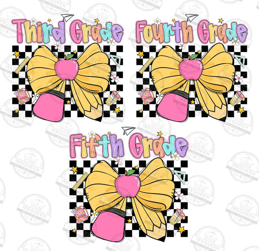 1023 - Pretty Pencil Bow Back to School