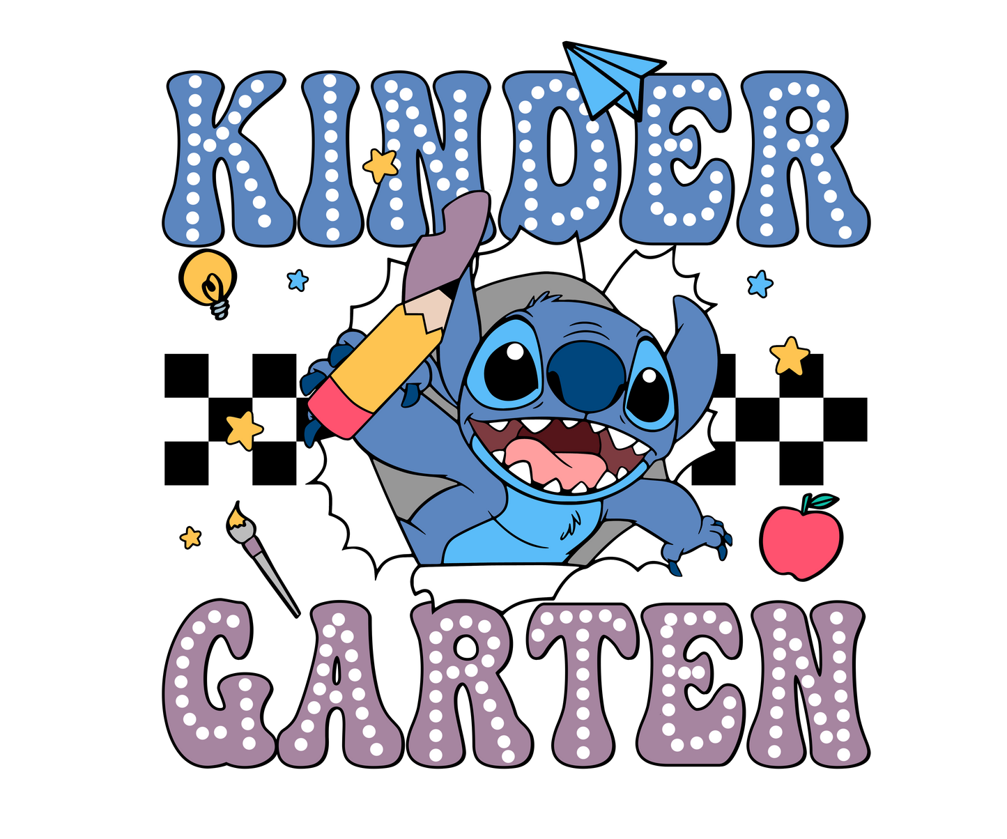 1002-Blue Alien Retro Back to School Shirt